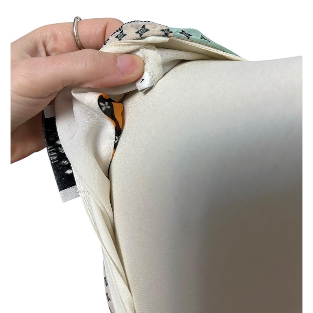 Robe Sandro imprimée géométrique - S - Orange - État : Excellent