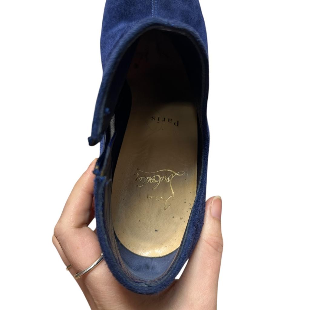 Bottines Christian Louboutin - 39 - Bleu - État : Excellent