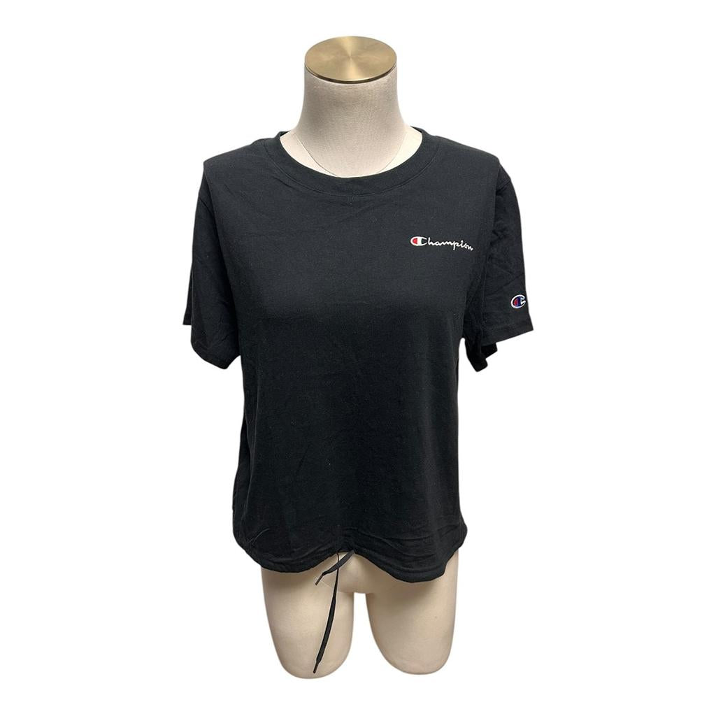 T-shirt crop top Champion - L - noir - État : Excellent