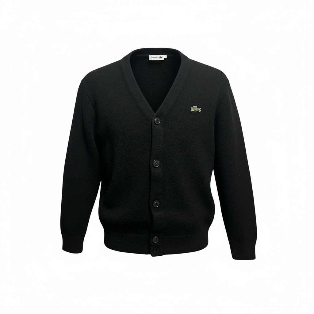 Cardigan Lacoste - Xs - Noir - État : Très Bon
