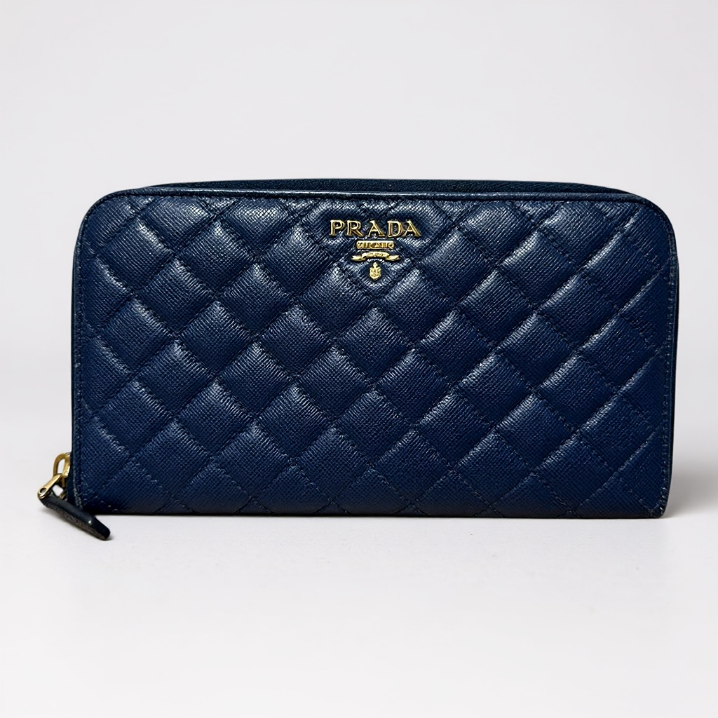 Portefeuille Prada - Bleu - État : Excellent