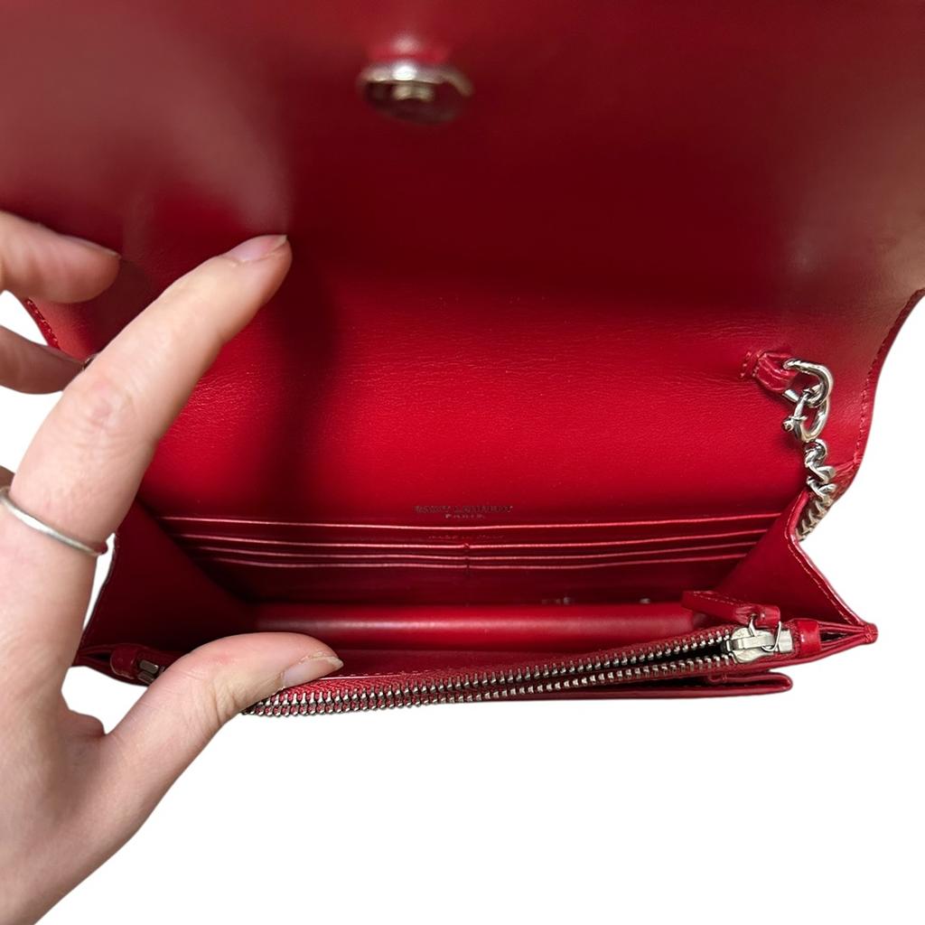 Sac à main Saint Laurent - Taille unique - Rouge - État : Excellent