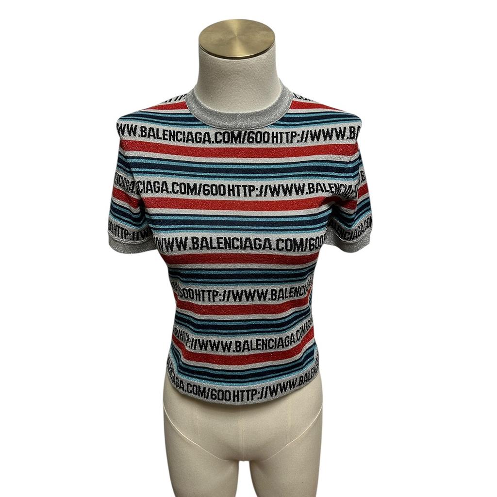T-shirt Balenciaga - 40 - Argenté - État : Très bon
