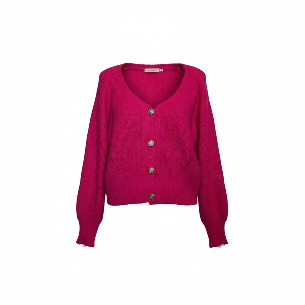 Cardigan Morgan - S - Fuchsia - État : Très Bon