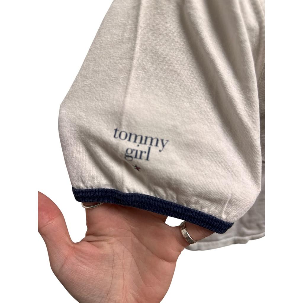 T-shirt ringer Tommy Hilfiger - S - Blanc - État : Excellent