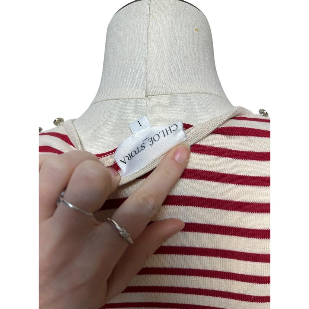 T-shirt Chloé Stora - S - Crème - État : Très Bon