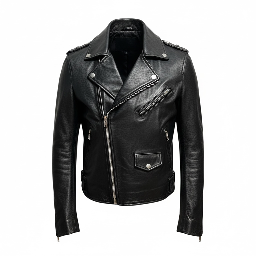 Veste en cuir Maje - 38 - Noir - État : Excellent