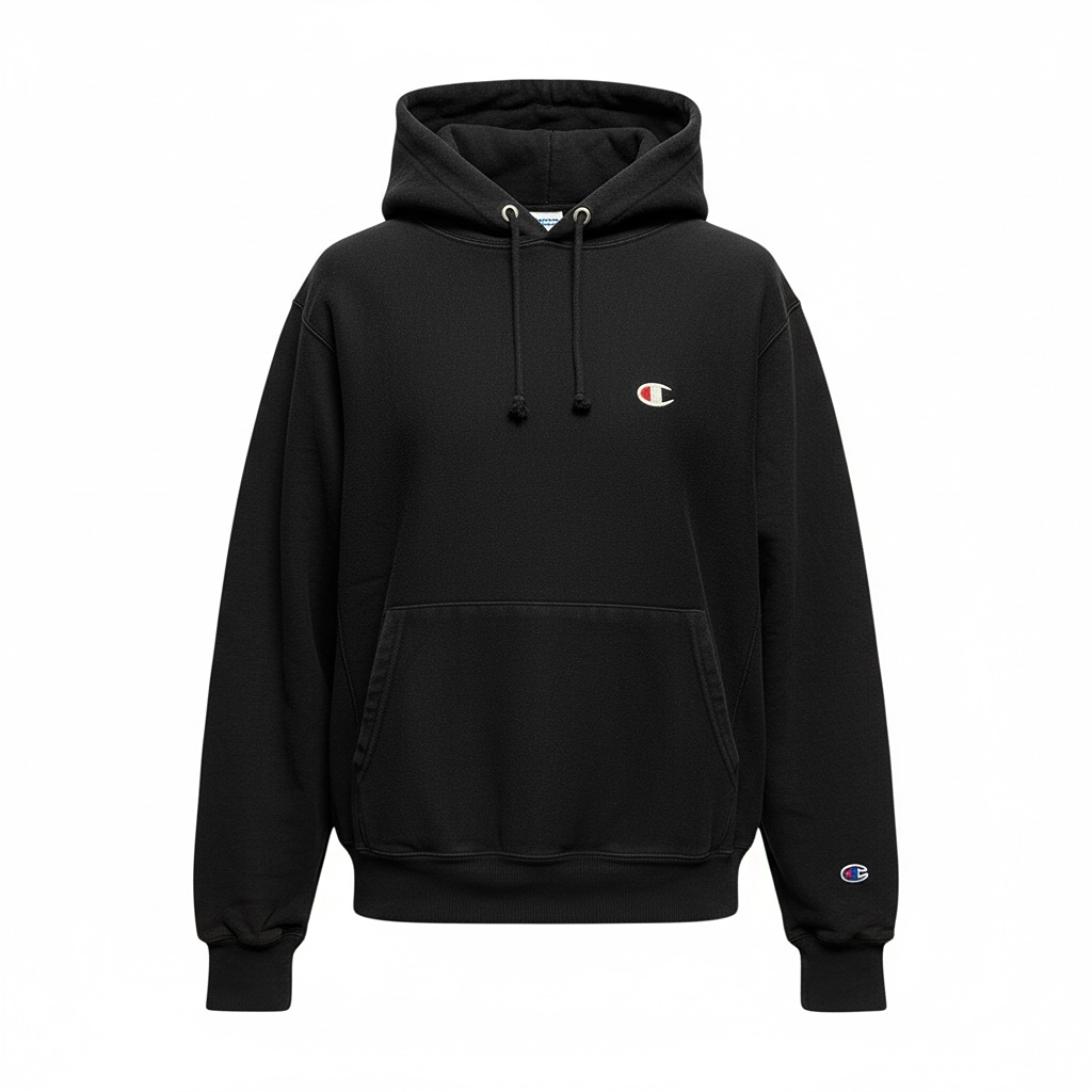 Sweat à capuche Champion - M - Noir - État : Excellent