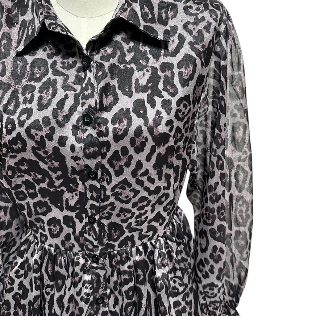 Robe Casual Sans Marque - 38 - Gris - État : Neuf