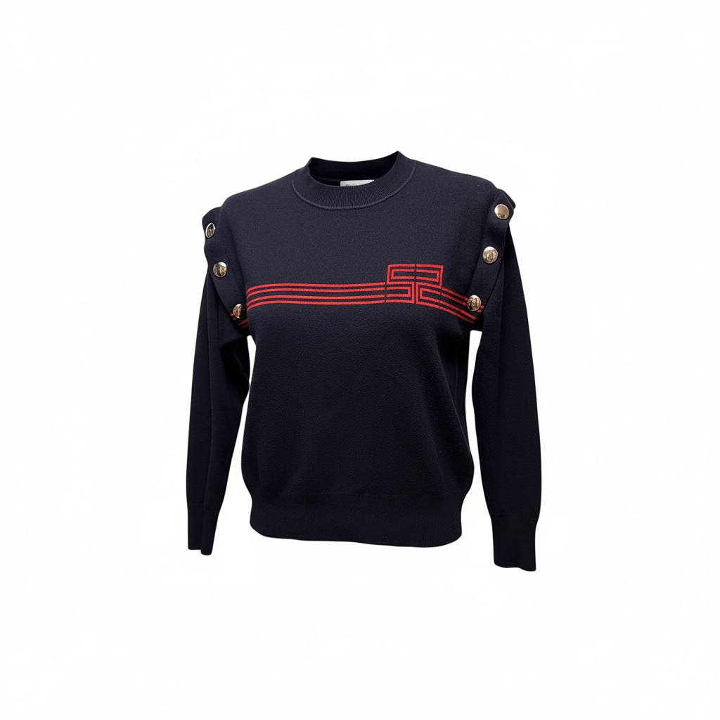 Pull Sandro - Xs - Bleu marine - État : Excellent