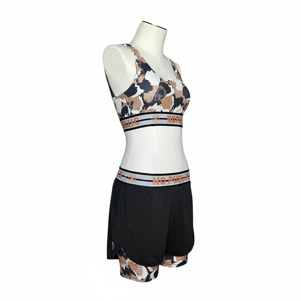 Ensemble sport femme short et brassière No-publik