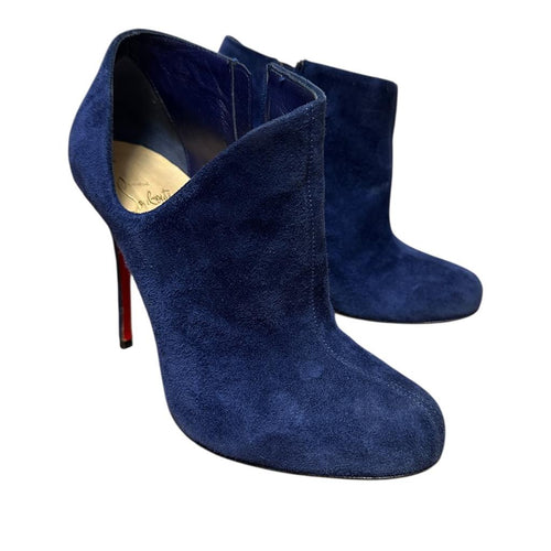 Bottines Christian Louboutin - 39 - Bleu - État : Excellent