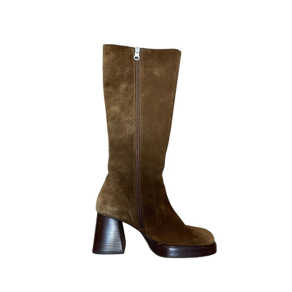 Bottes Hautes Jonak - 36 - Marron - État : Très Bon