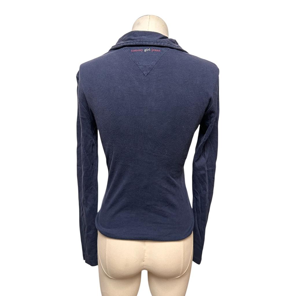 Polo manches longues Tommy Hilfiger - M - Navy - État : Excellent