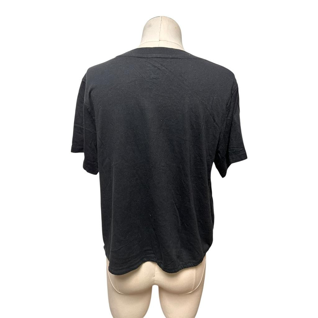 T-shirt crop top Champion - L - noir - État : Excellent