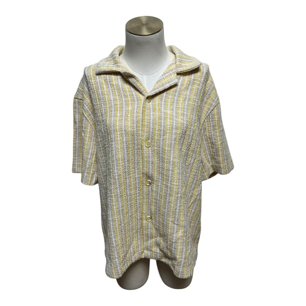 Chemise à rayures Zara - L - Jaune - État : Excellent