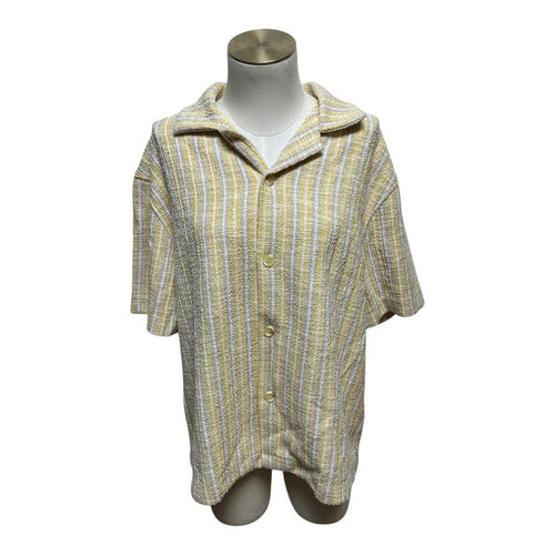 Chemise à rayures Zara - L - Jaune - État : Excellent