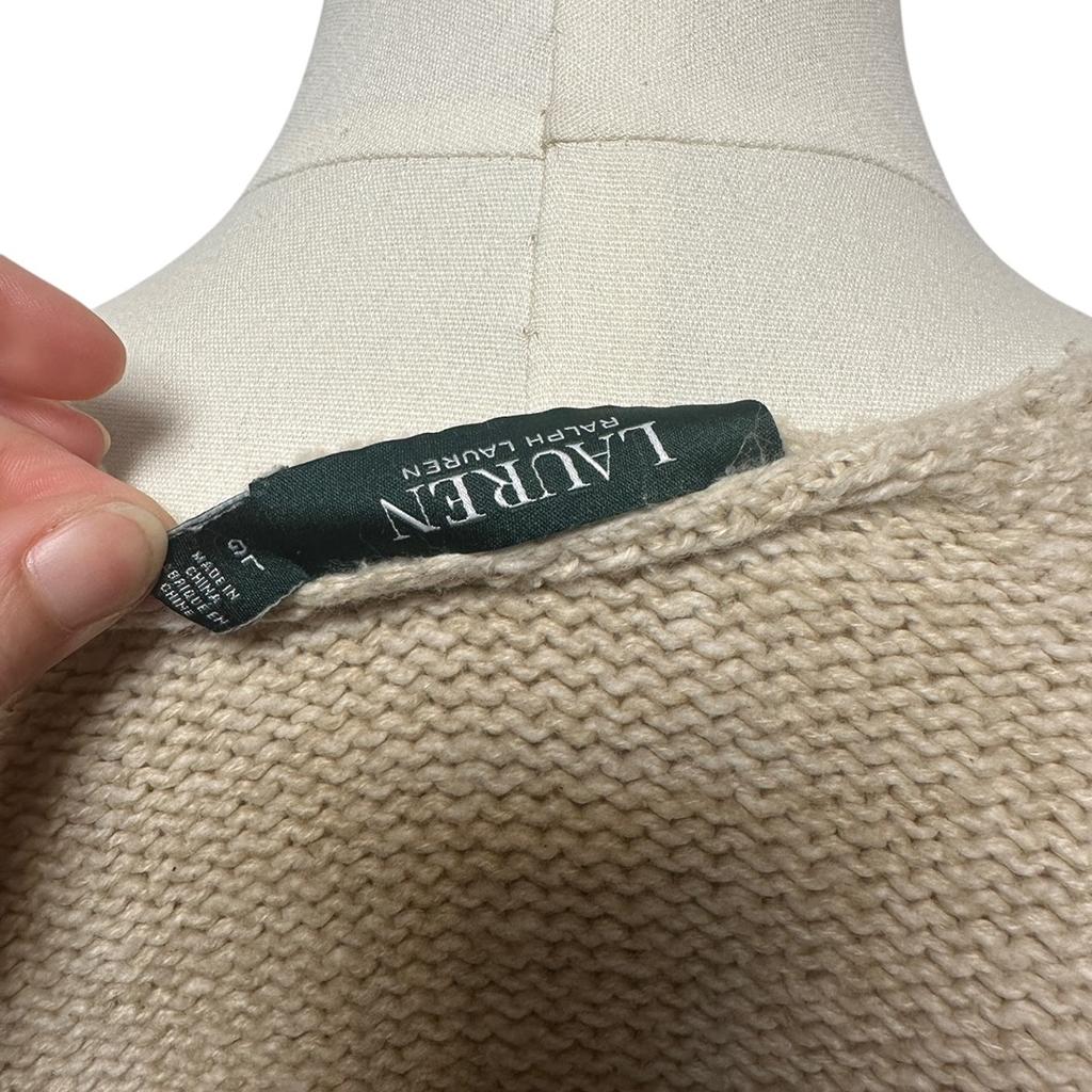 Pull femme Lauren Ralph Lauren - L - Cream - État : Excellent