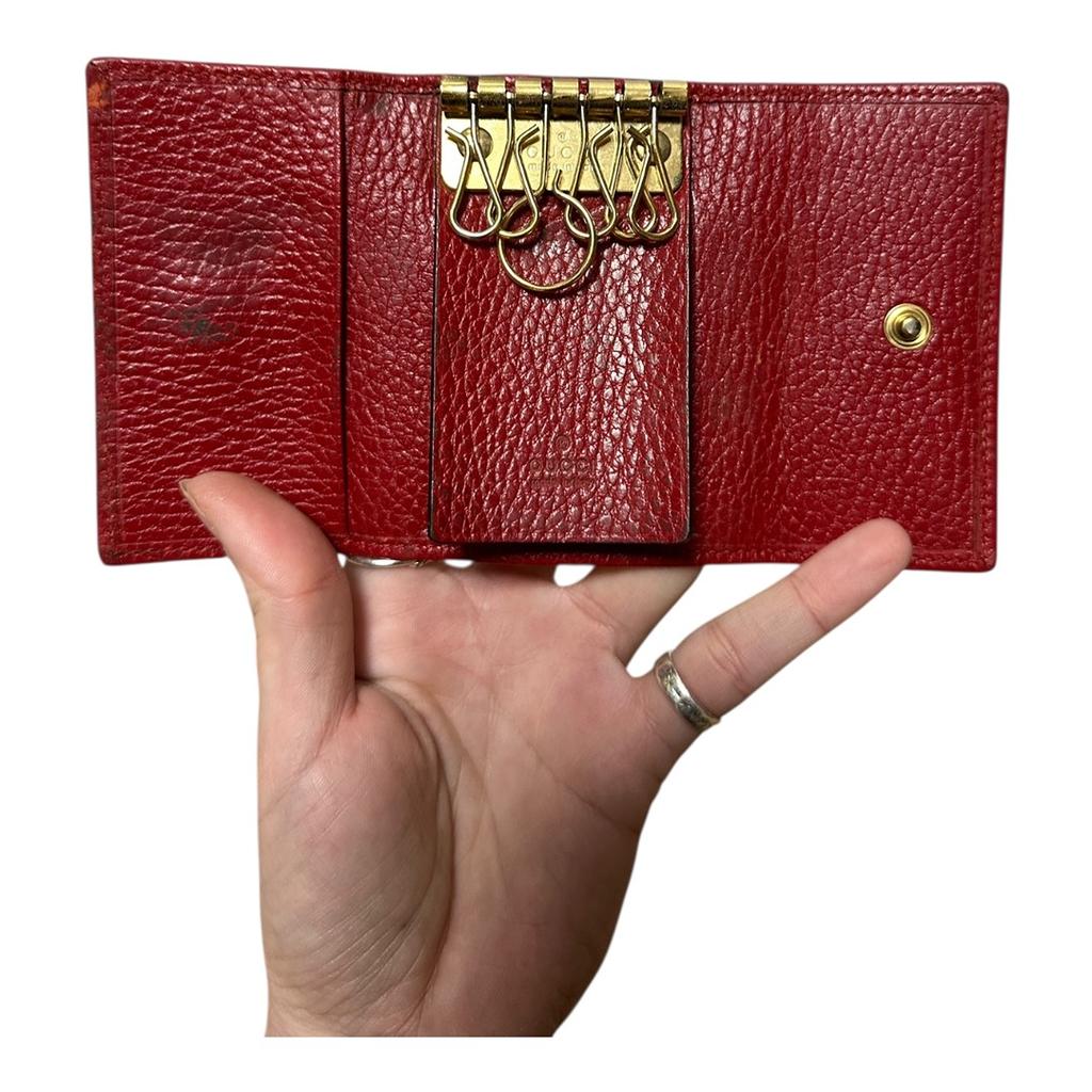 Porte-clés femme Gucci - Taille unique - Rouge - État : Très bon