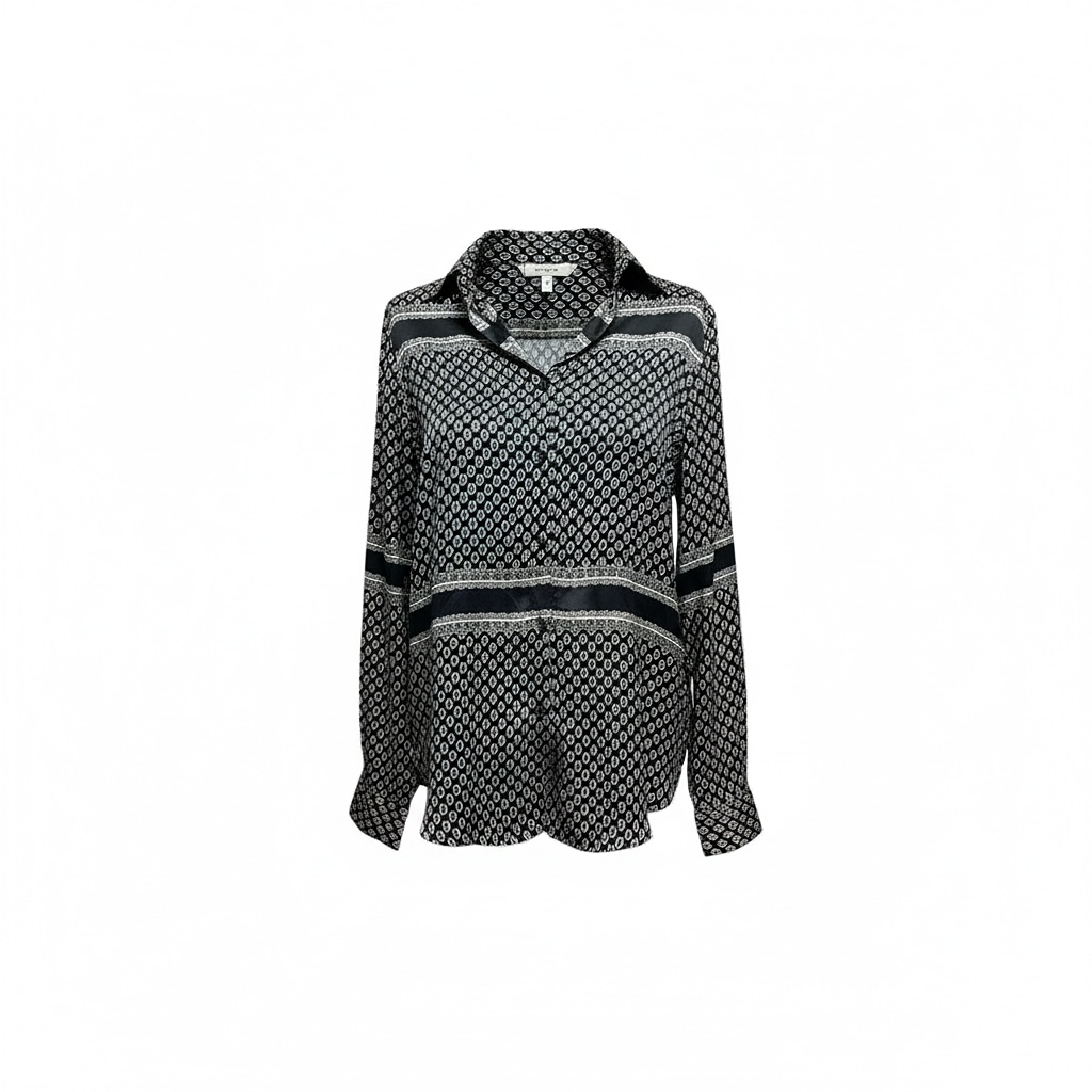 Chemise Alexandra Neel - M - Noir et Blanc - État : Excellent