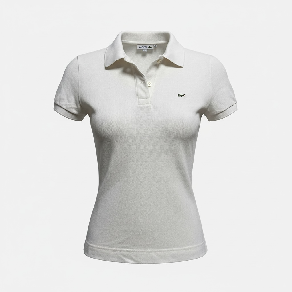 Polo femme Lacoste - 38 - Blanc - État : Excellent