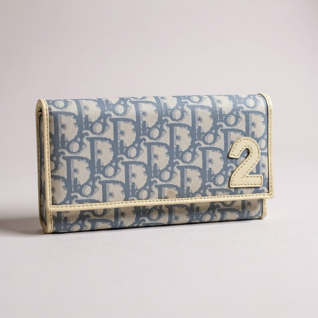 Pochette Christian Dior - Taille unique - Bleu - État : Excellent