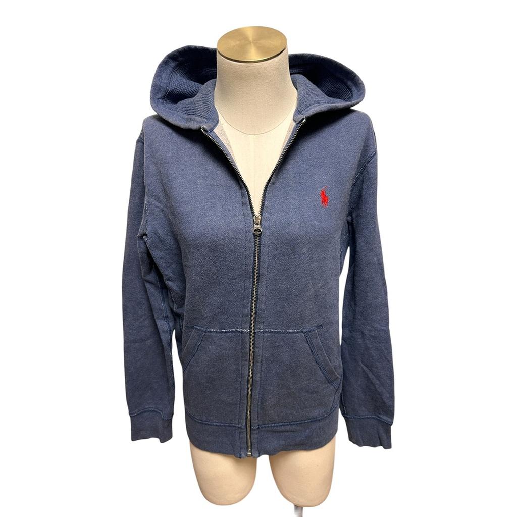 Sweat à capuche zippé Polo Ralph Lauren - S - Bleu - État : Excellent