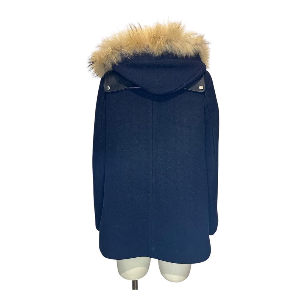 Pardessu Et Manteau Long Sandro - 2 - Marine - État : Très B