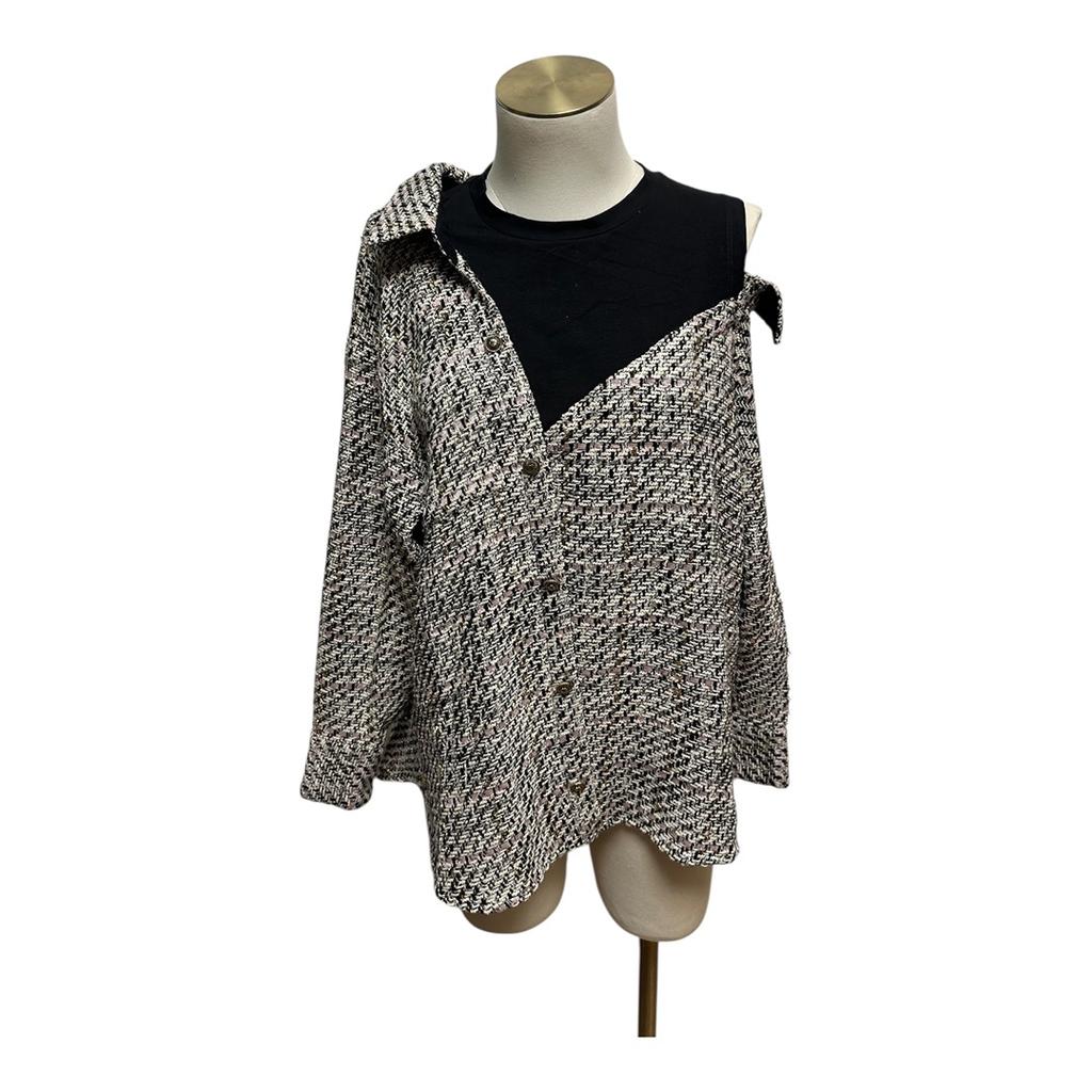 Veste Chemise Maje - 2 - Noir - État : Très Bon
