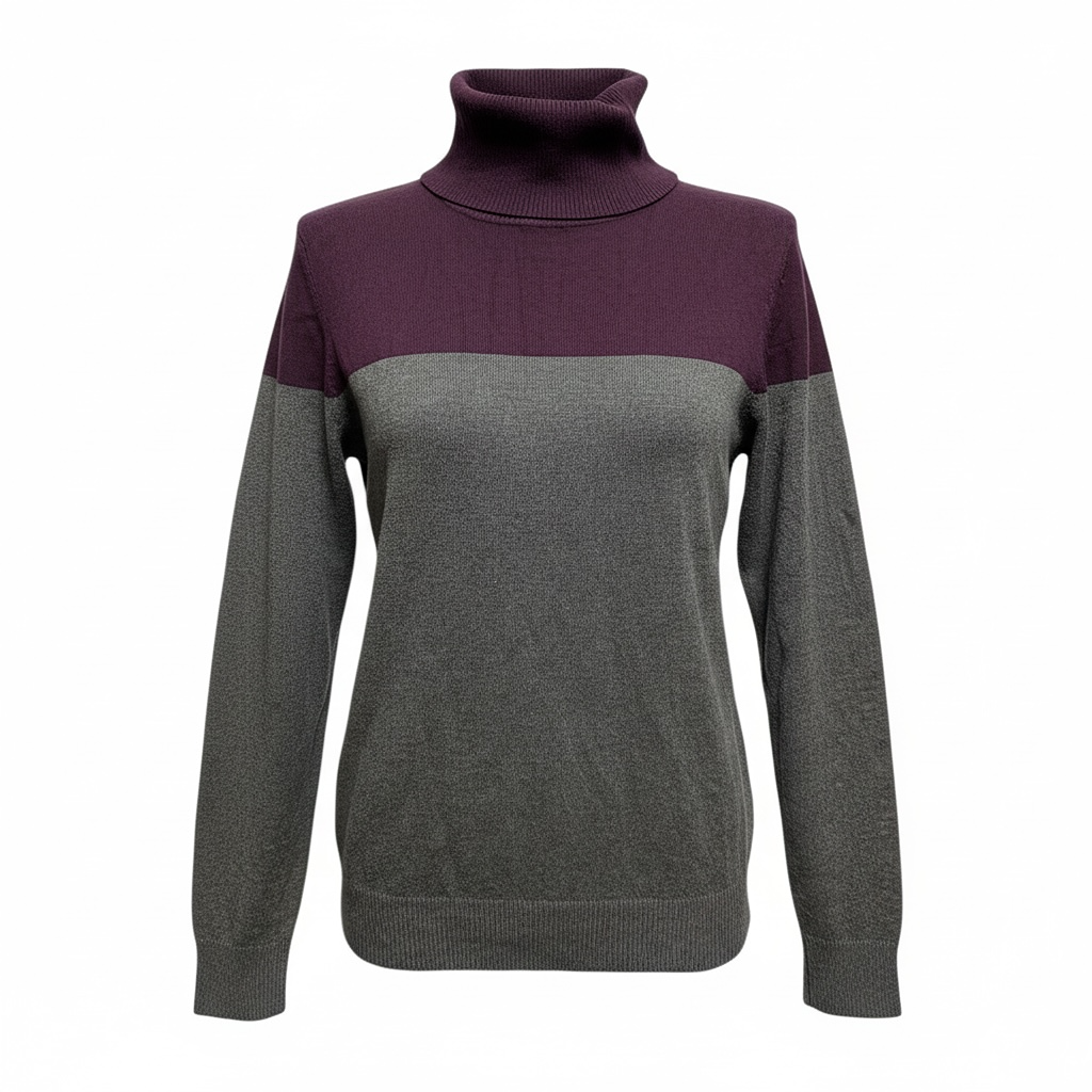 Pull femme Calvin Klein - L - Violet/gris - État : Excellent