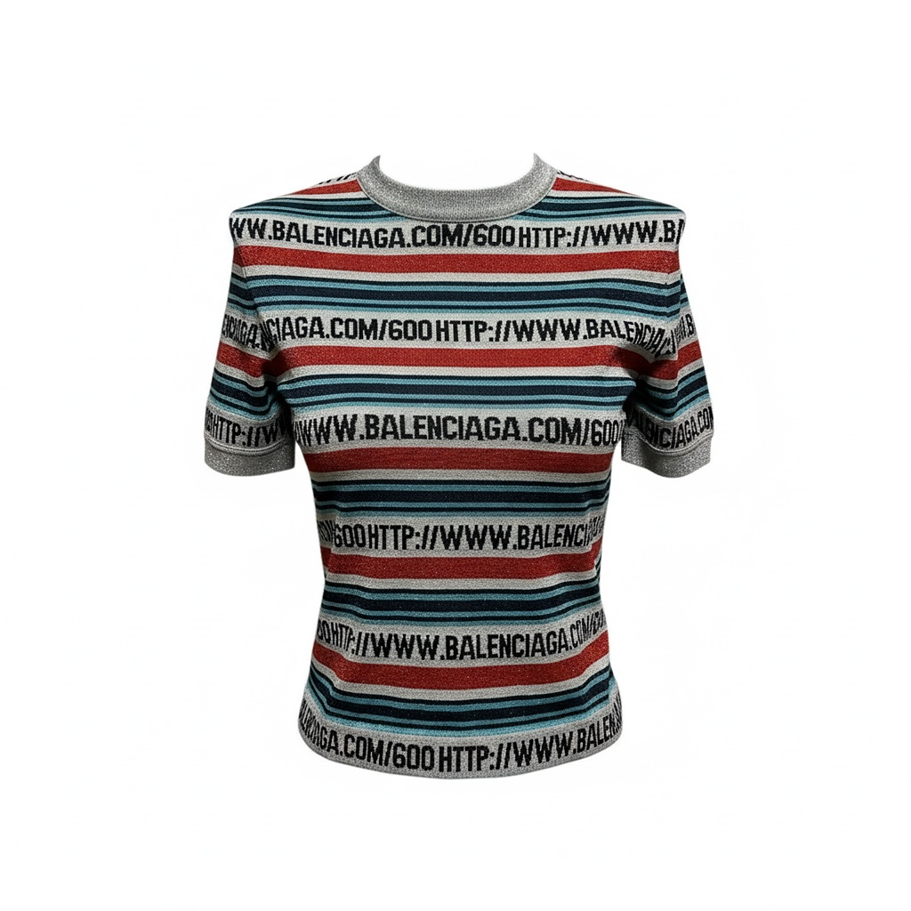 T-shirt Balenciaga - 40 - Argenté - État : Très bon