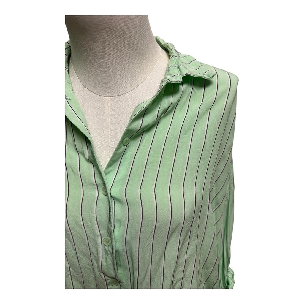 Chemise Grace & Mila - S - Vert clair à rayures - État : Excellent