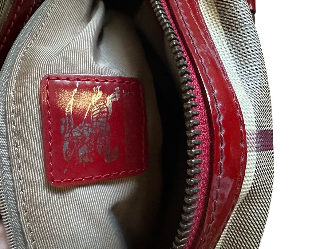 Sac à main Burberry - Taille unique - Rouge - État : Excellent