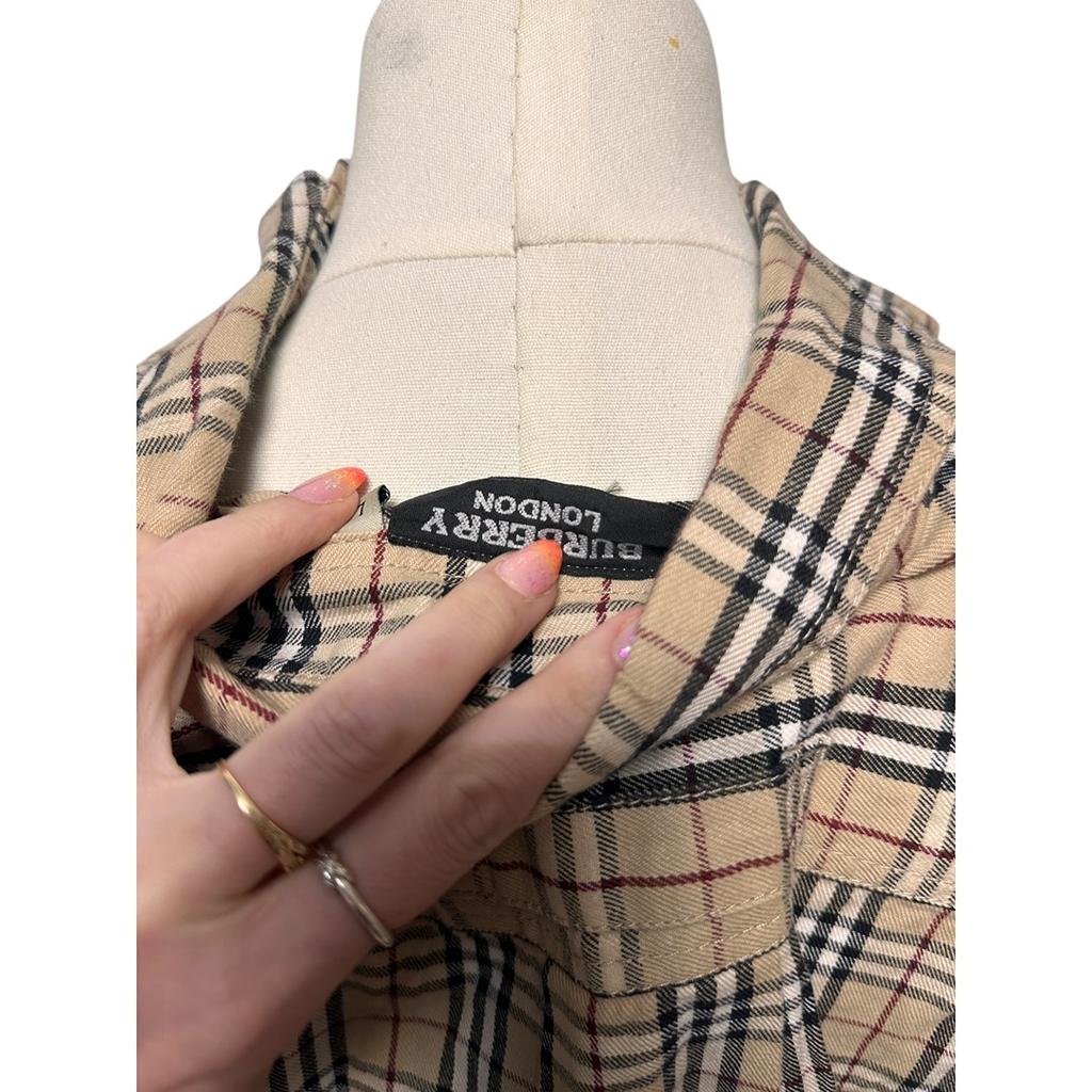 Chemise à Carreaux Burberry - L - Crème - État : Excellent