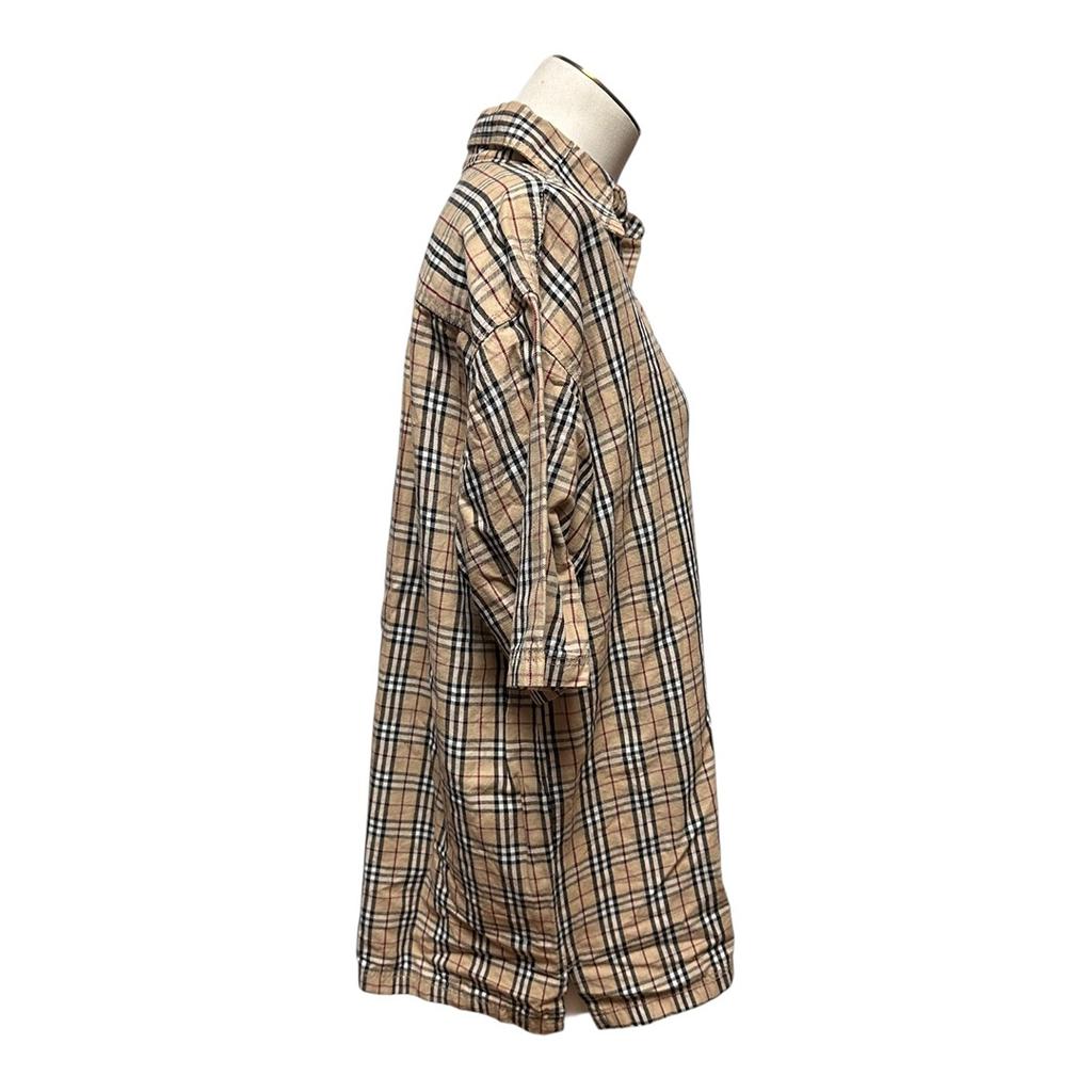 Chemise à Carreaux Burberry - L - Crème - État : Excellent
