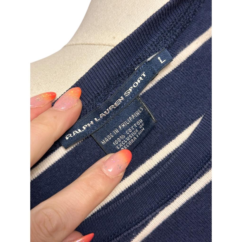 T-shirt manches longues Ralph Lauren Sport - L - Marine - État : Excellent