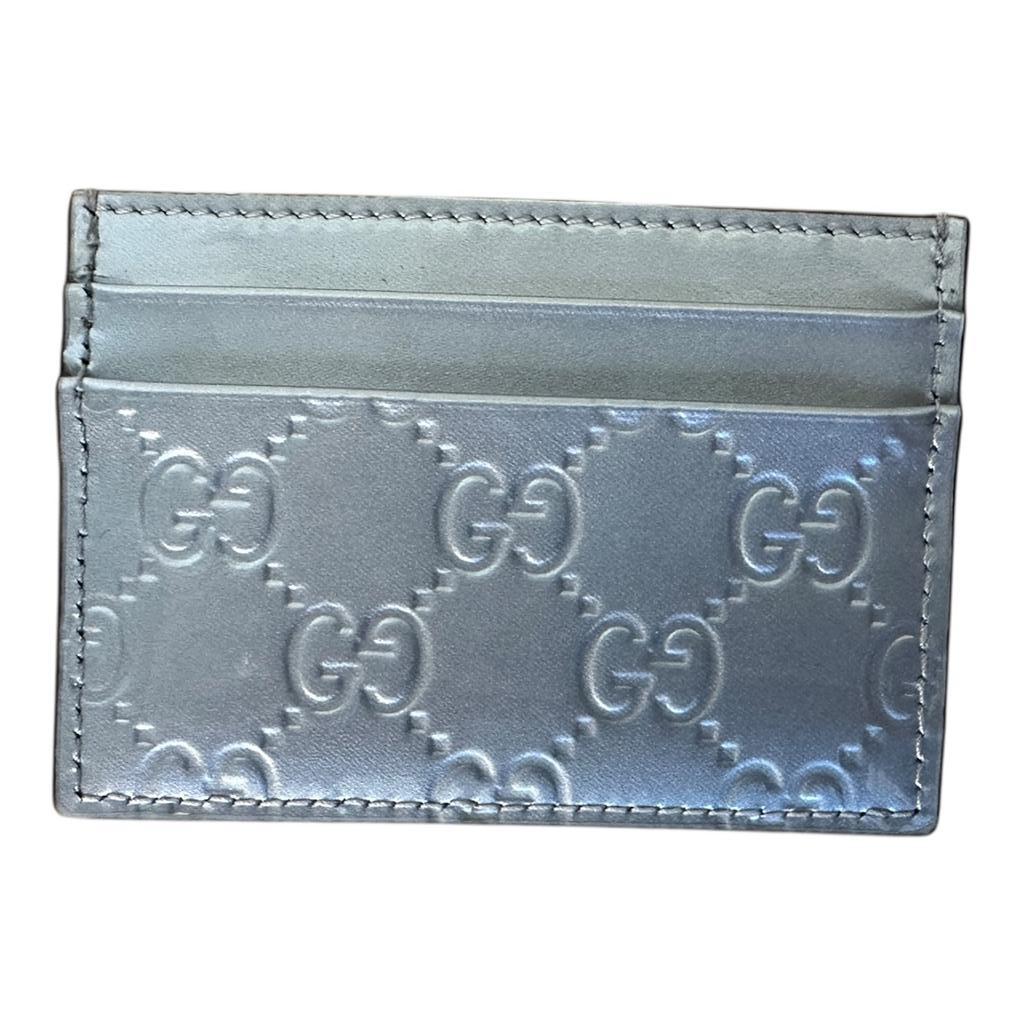 Porte-cartes Gucci argent État : Neuf sans étiquette