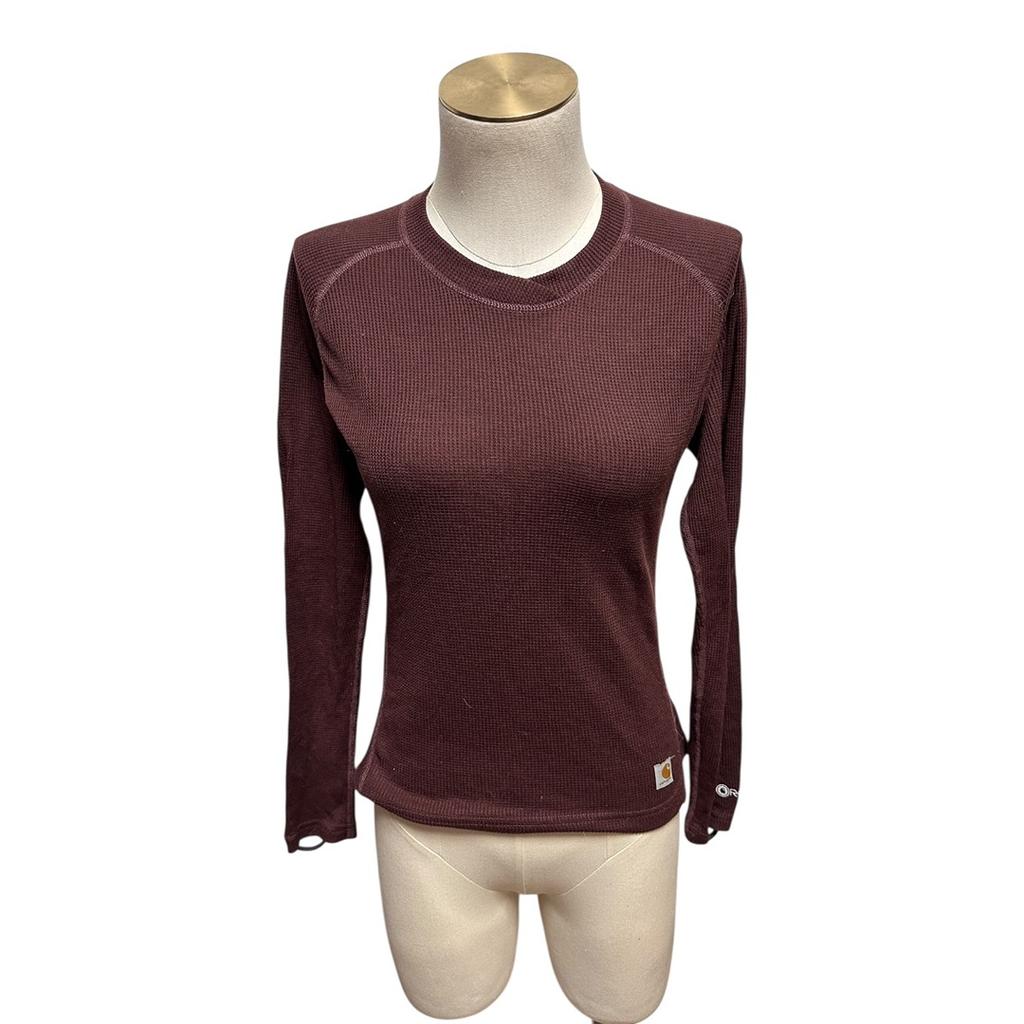 T-shirt manches longues Carhartt - S - Bordeaux - État : Excellent