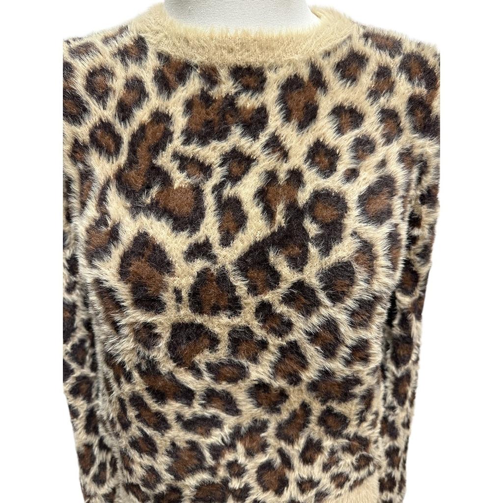 Pull Zara imprimé léopard - Xs - Beige - État : Excellent