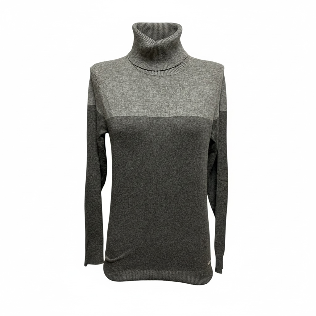 Pull col roulé Calvin Klein - M - Gris - État : Excellent