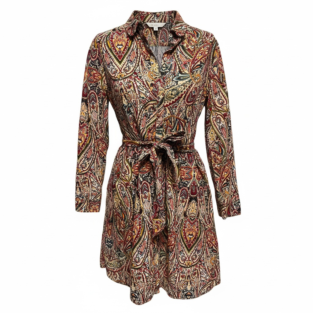 Robe chemise Tommy Hilfiger - 34 - Bordeaux - État : Excellent