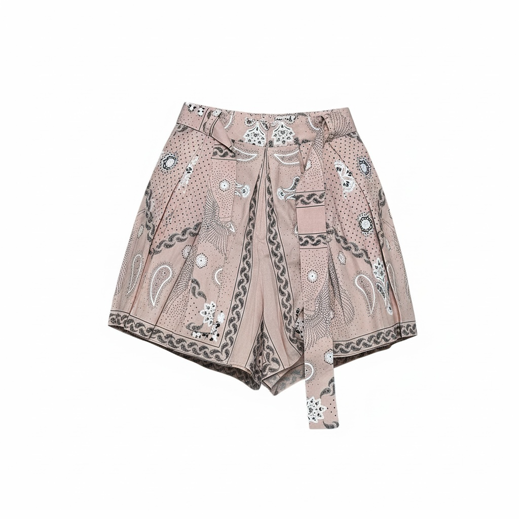 Short Taille Haute Sandro - S - Rose - État : Très Bon