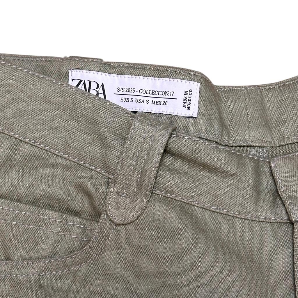 Pantalon Zara - S - Kaki - État : Excellent