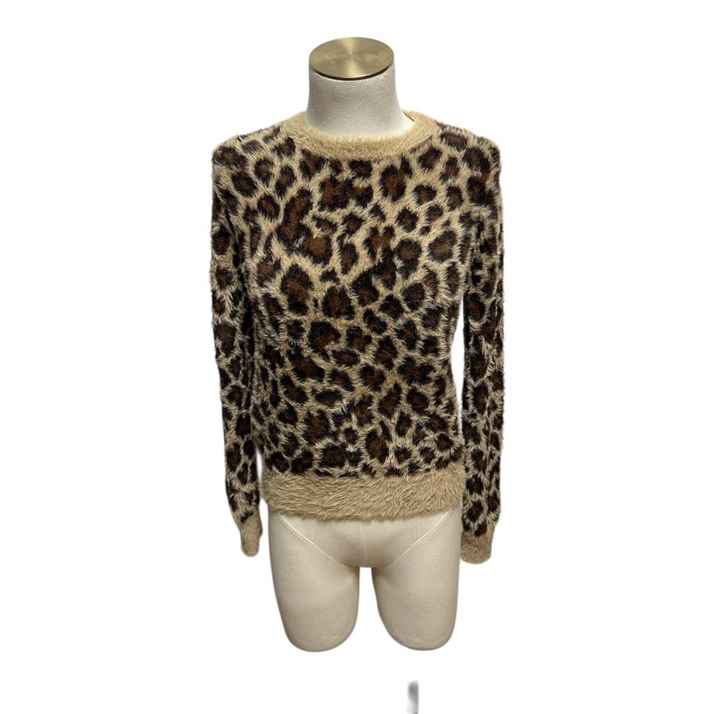 Pull Zara imprimé léopard - Xs - Beige - État : Excellent