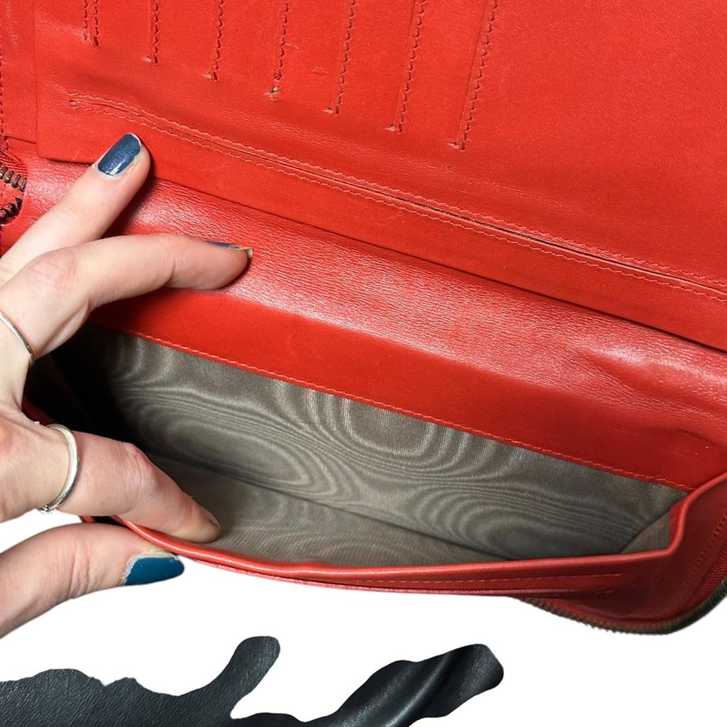Porte-monnaie Bottega Veneta - Rouge - État : Très Bon
