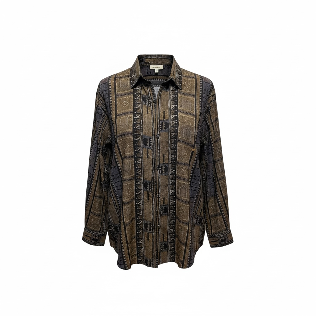 Chemise Yves Saint Laurent - L - Marron - État : Excellent