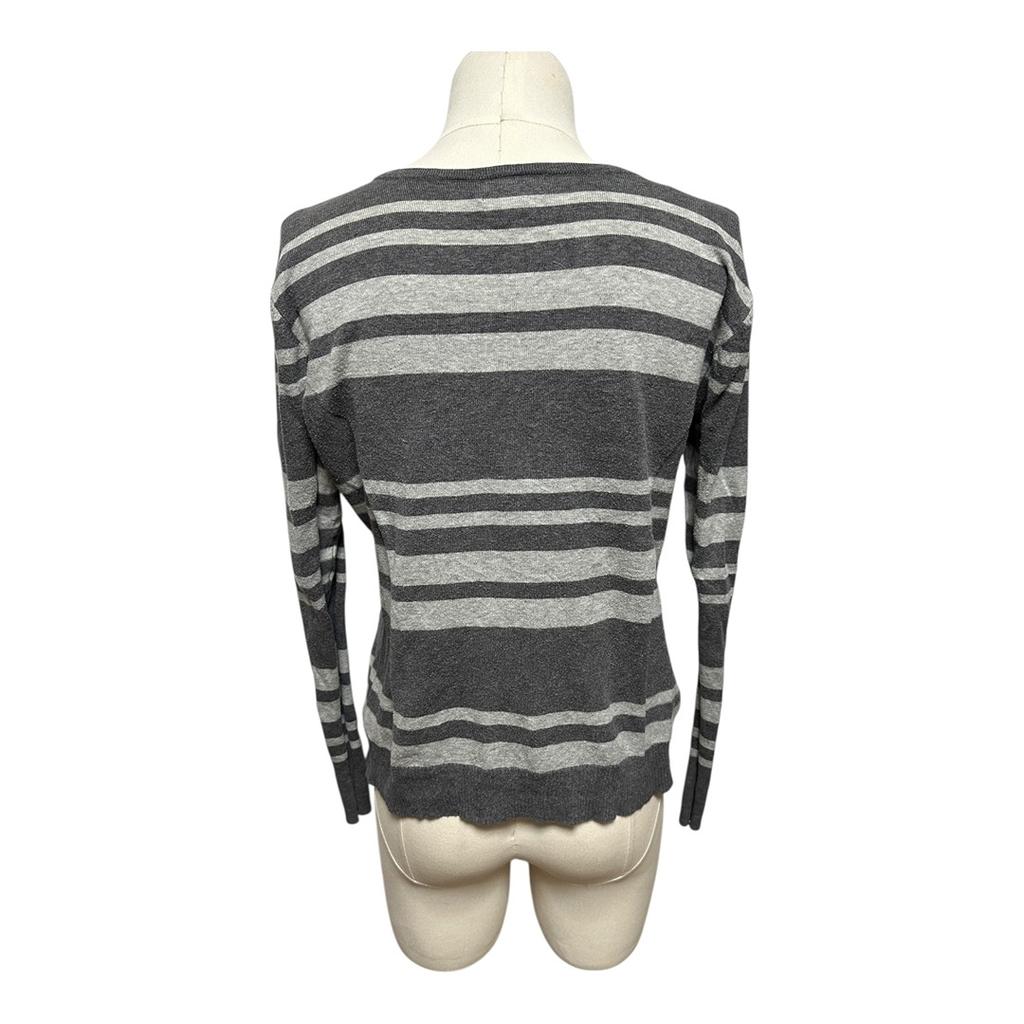 Pull Calvin Klein - M - Gris rayé - État : Excellent