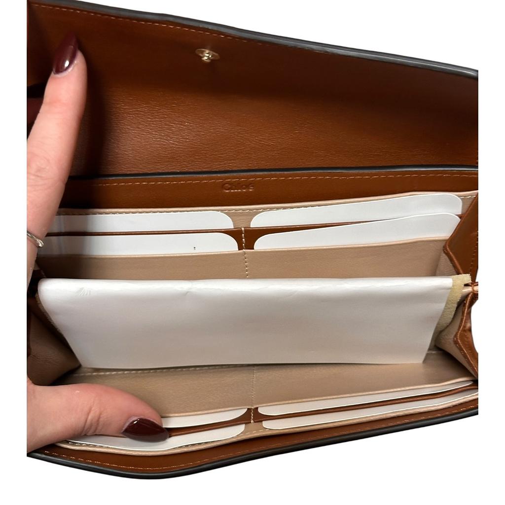 Portefeuille Chloé - Taille unique - Marron - État : Neuf avec étiquette