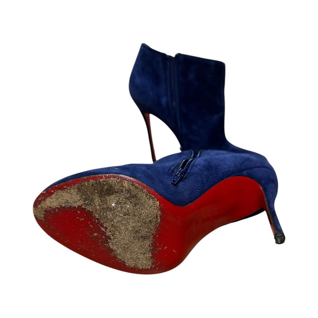Bottines Christian Louboutin - 39 - Bleu - État : Excellent