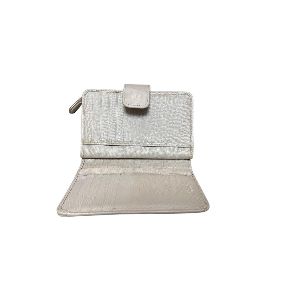 Portefeuille femme Prada - Taille unique - Cream - État : Excellent